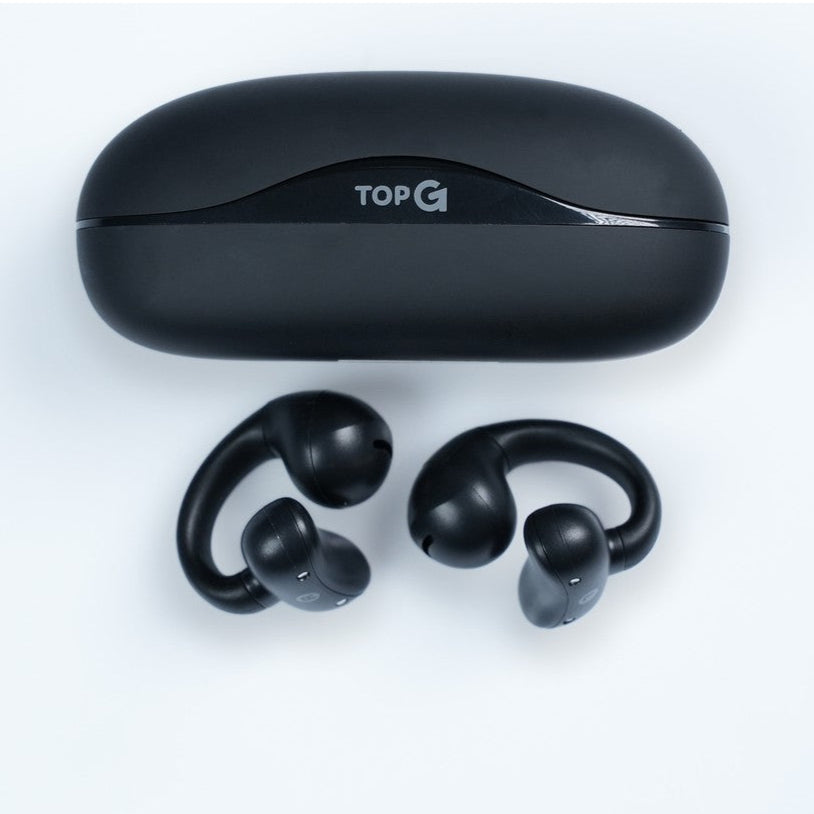TopG Vox Q4 Ear Clip Kulak Içi Bluetooth Küpe Kulaklık Siyah