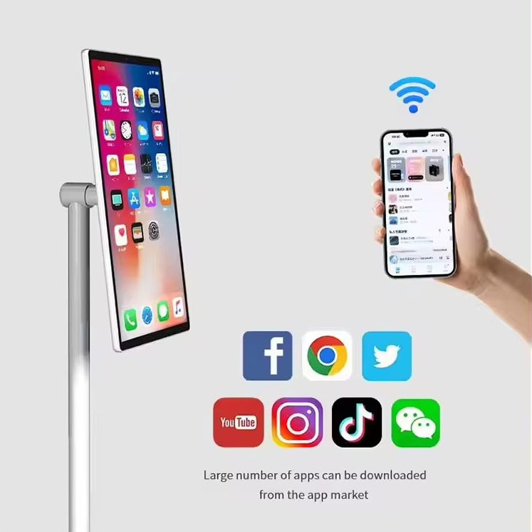 HakoPro 32'' Android Taşınabilir Kablosuz Şarjlı TV Led Ekran Tablet