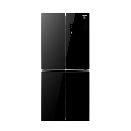 Sharp 560 Lt NoFrost French 4 Kapı Buzdolabı Sİyah Cam
