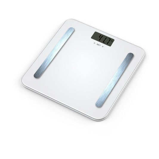Hausberg Dokunmatik Sensörlü Vücut Analiz Baskülü Beyaz