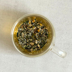 Bambu Kapaklı Cam Süzgeçli Kupa 450 ML