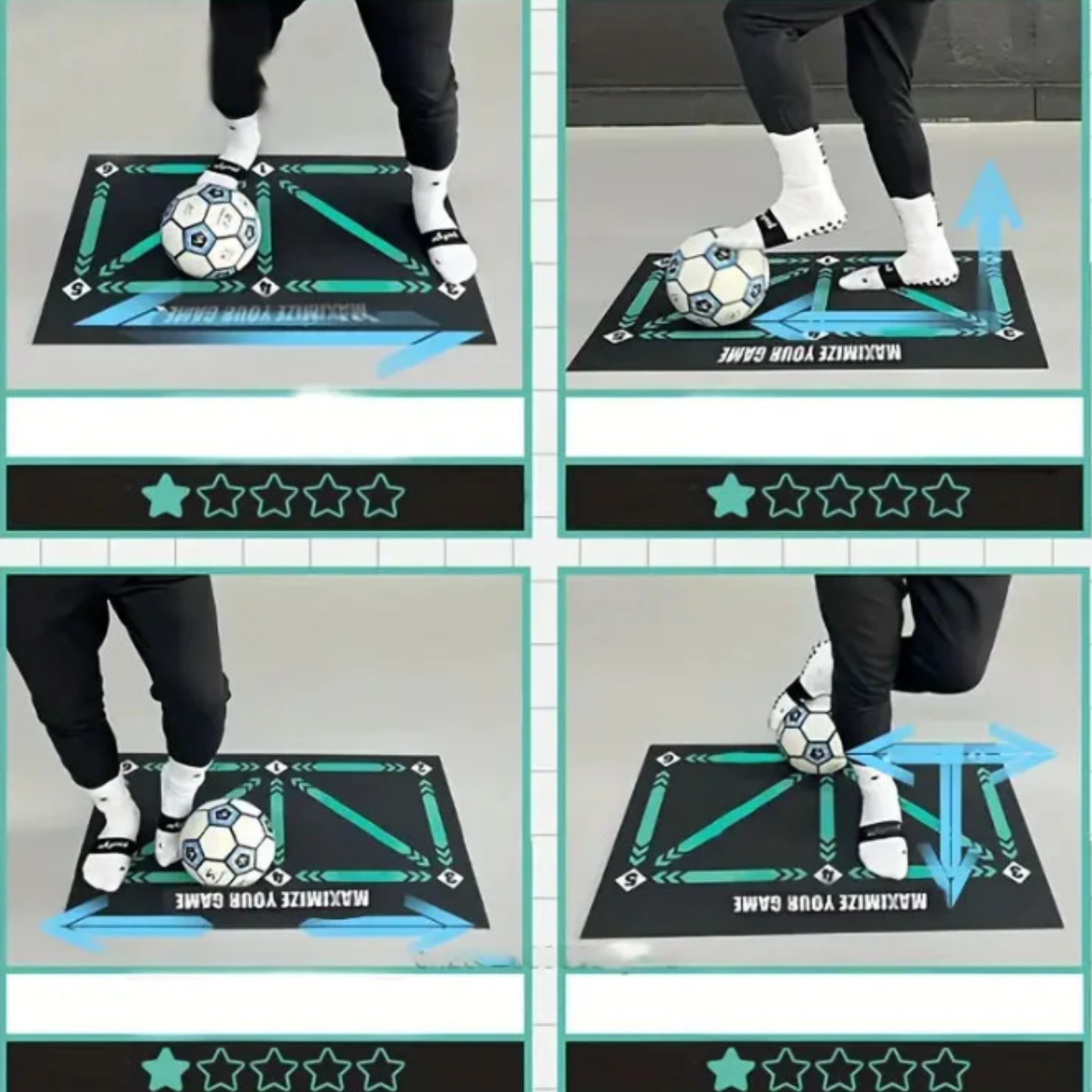 Mamba Futbol Antrenman Matı 90x60 Cm Eğitim Videosu ve Kaymaz Çorap Hediyeli
