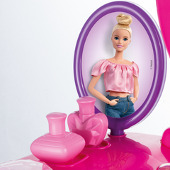 Barbie 71x47x31 Cm Ayaklı Makyaj Masası ve Sandalye Seti