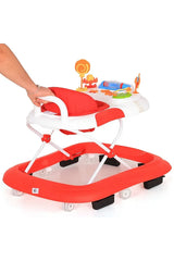 Duux 6 Ay+ Piano Oyuncaklı Müzikli Yürüteç Kırmızı