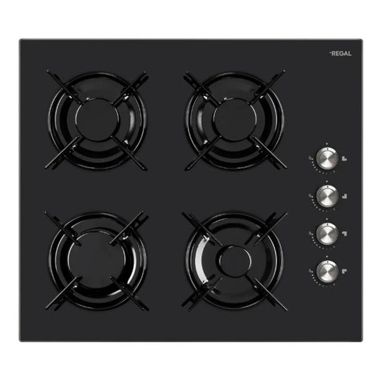 Regal 60 Cm 4 Gözlü Gazlı Ankastre Ocak Siyah