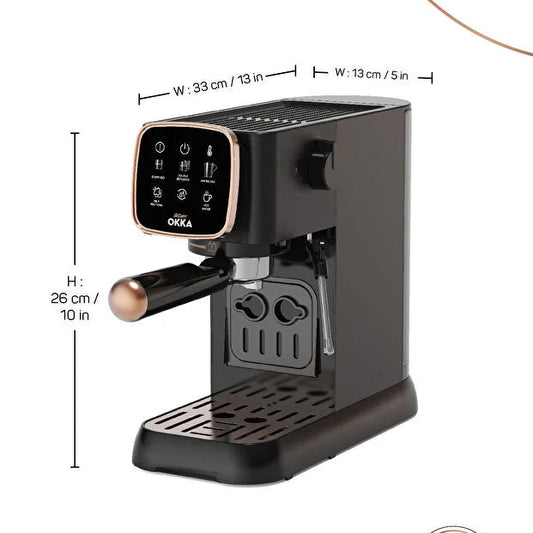 Arzum Okka Espresso Solo Yarı Otomatik Espresso Makinesi Krom