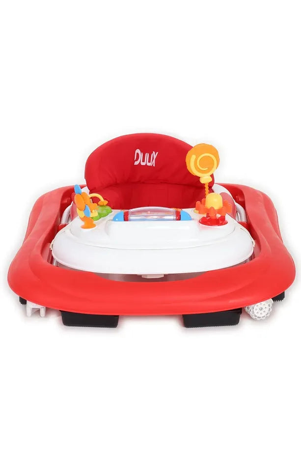 Duux 6 Ay+ Piano Oyuncaklı Müzikli Yürüteç Kırmızı