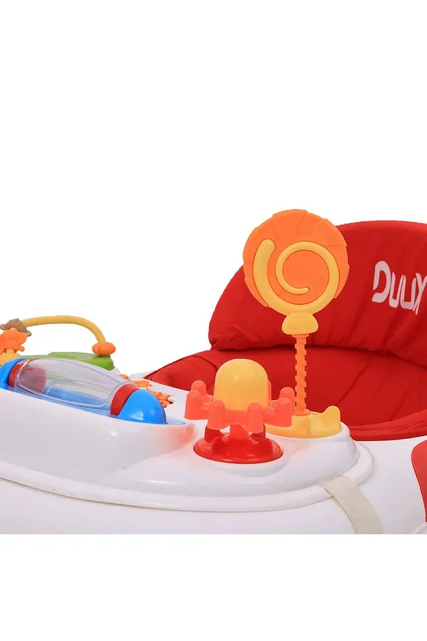 Duux 6 Ay+ Piano Oyuncaklı Müzikli Yürüteç Kırmızı