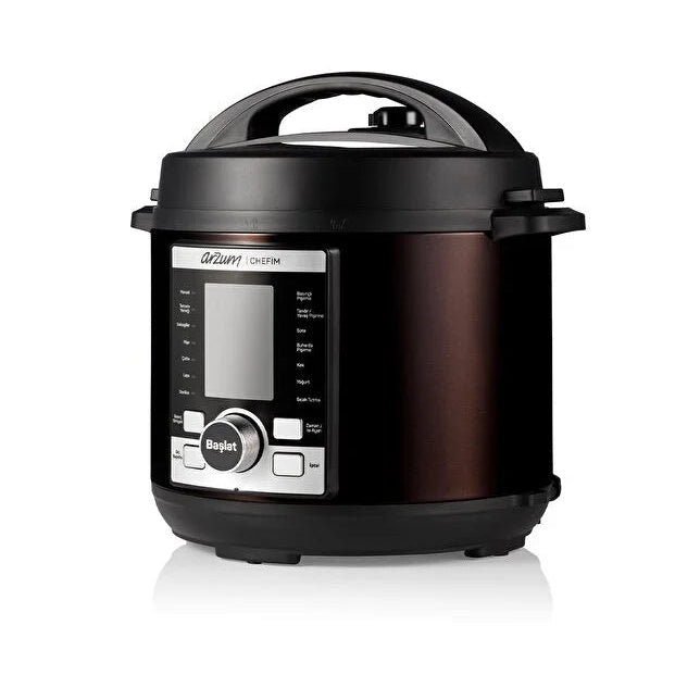 Arzum Chefim 6 Lt 1000 W Çok Amaçlı Basınçlı Pişirici Siyah