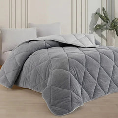 Welsoft Çift Kişilik 195x215 Cm Çift Taraflı Yorgan Gri