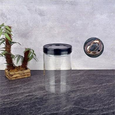 Tohana Cam 1300 ML Vakumlu Kavanoz Siyah
