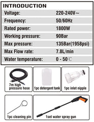 Harden Yüksek Basınçlı Yıkama Makinesi 1800W/135 Bar