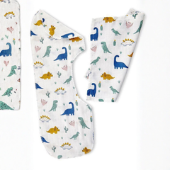 Babyjem Müslin Omuz Örtüsü Ve Ağız Mendil Dino 22x57 Cm