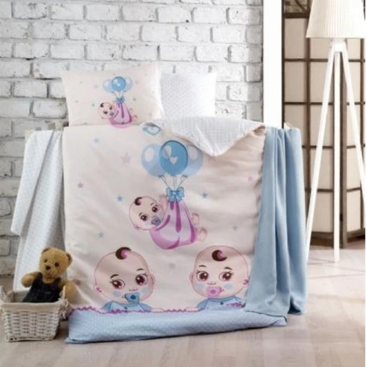 Kristal Babies Blue Bebek Uyku Seti