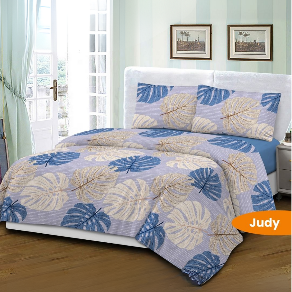 Judy Mikro Saten Çift Kişilik Nevresim Takımı