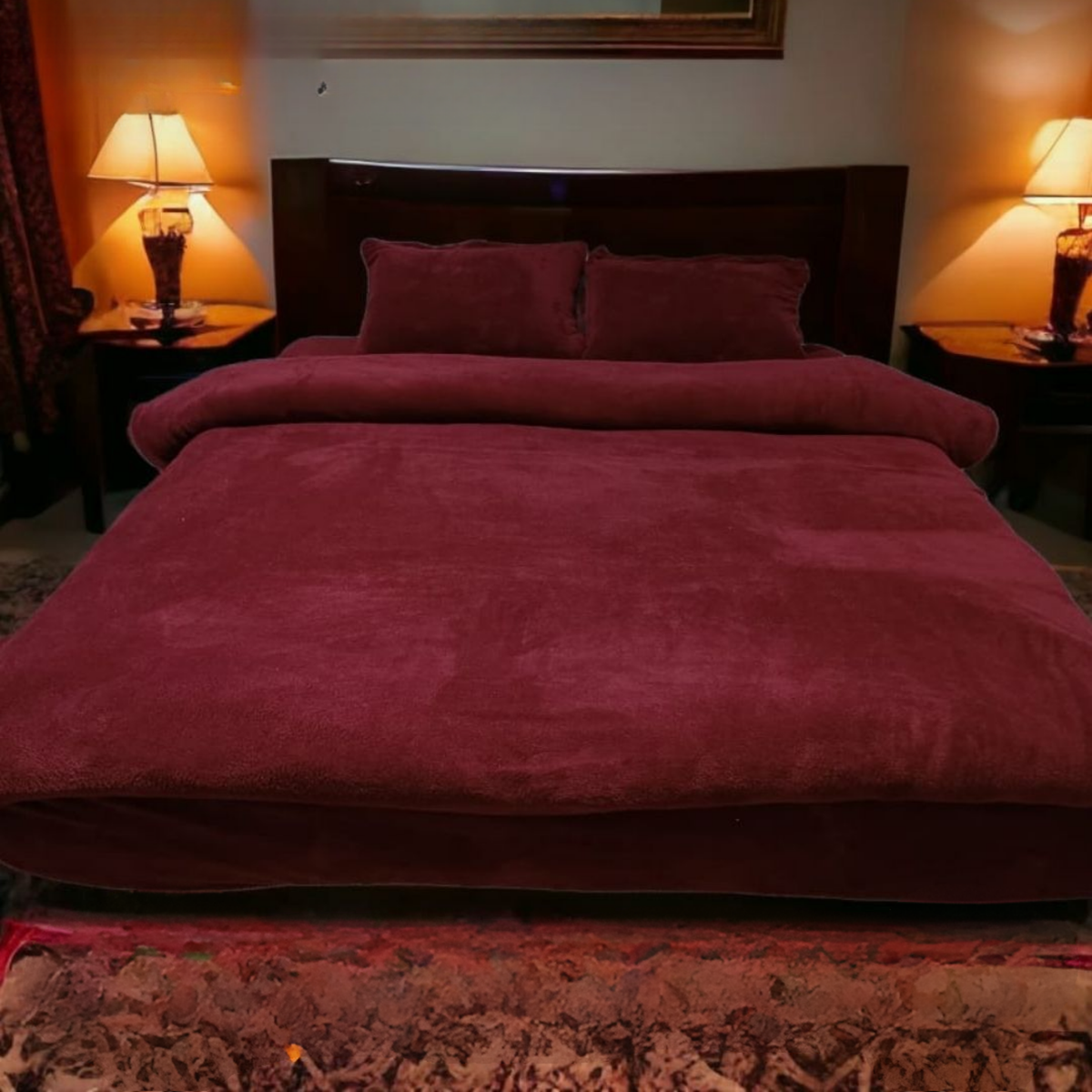 Orkide Welsoft Çift Kişilik Nevresim Takımı Mürdüm