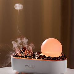 Hakopro 200 ML USB Şarjlı Volkan Görünümlü 3 Renkli Hava Nemlendirici