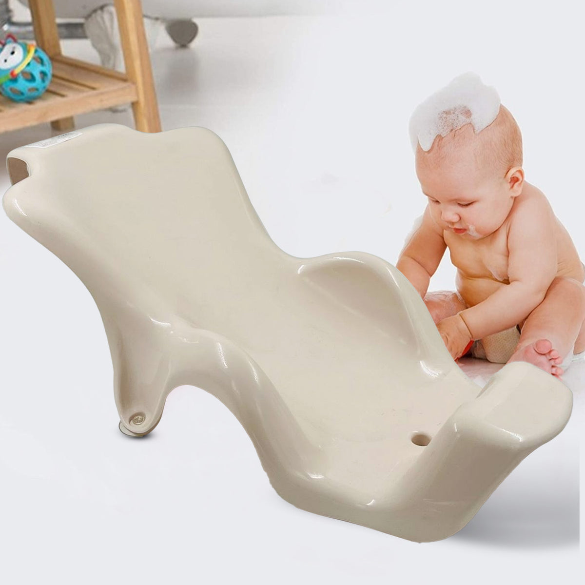 Dolu Nuve Bebek Banyo Oturağı Krem