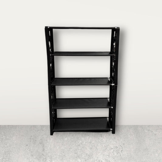 5 Katlı Kumaş Ayakkabı Rafı Siyah