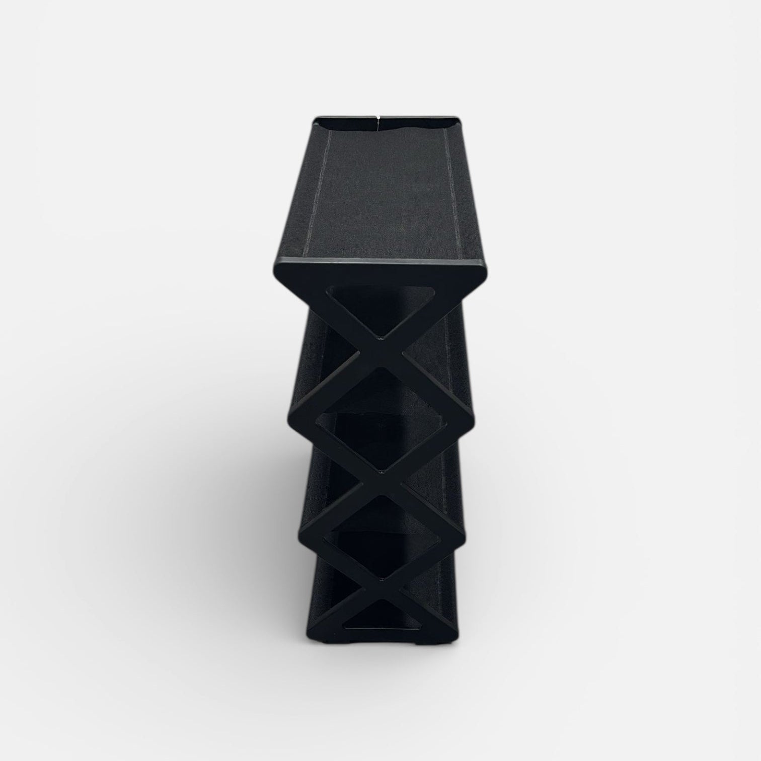 Nordic Zigzag Desenli Kumaş Ayakkabılık Siyah