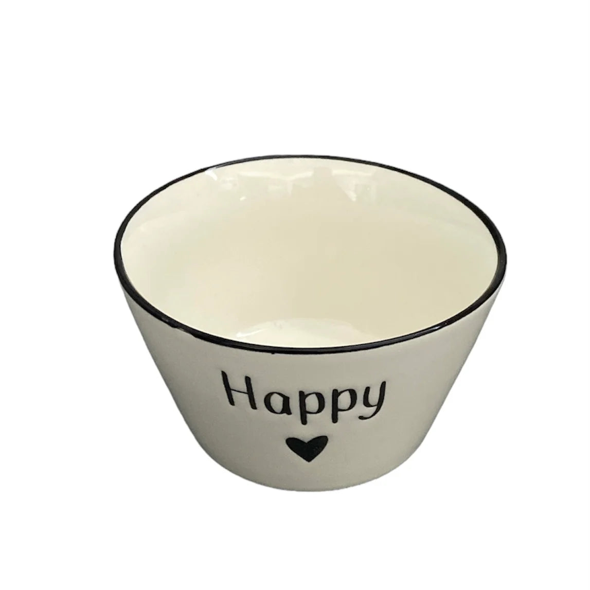 3'lü Happy Kalp Desenli 400 ML Kase