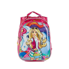 Barbie Kabartmalı 3 Bölmeli Beslenme Çanta Hediyeli İlkokul Sırt Çantası