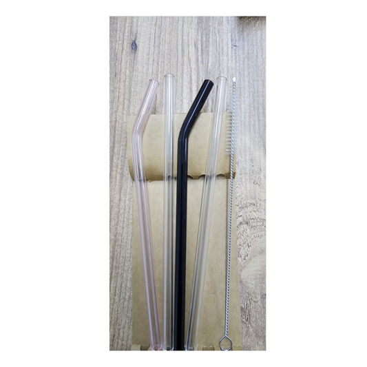 Borosilkat Cam 4 Adet 20 Cm Pipet ve Fırça 2 Düz Renk 2 Eğimli Renkli