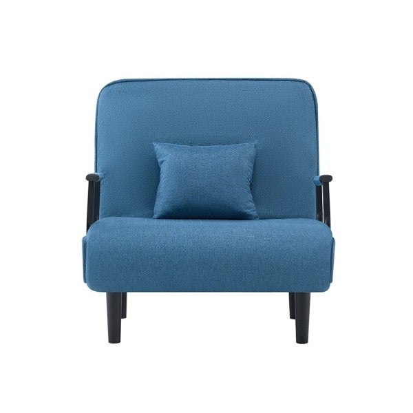 Katlanabilir 5 Pozisyonlu Yatağa Dönüştürülebilir Koltuk Mavi