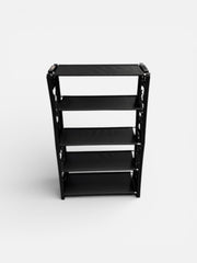 5 Katlı Kumaş Ayakkabı Rafı Siyah