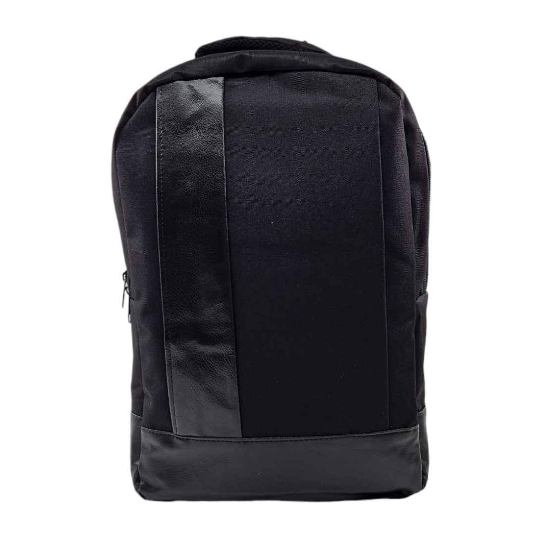 45x35 cm Dayanıklı Altı Deri Laptop Sırt Çantası Siyah