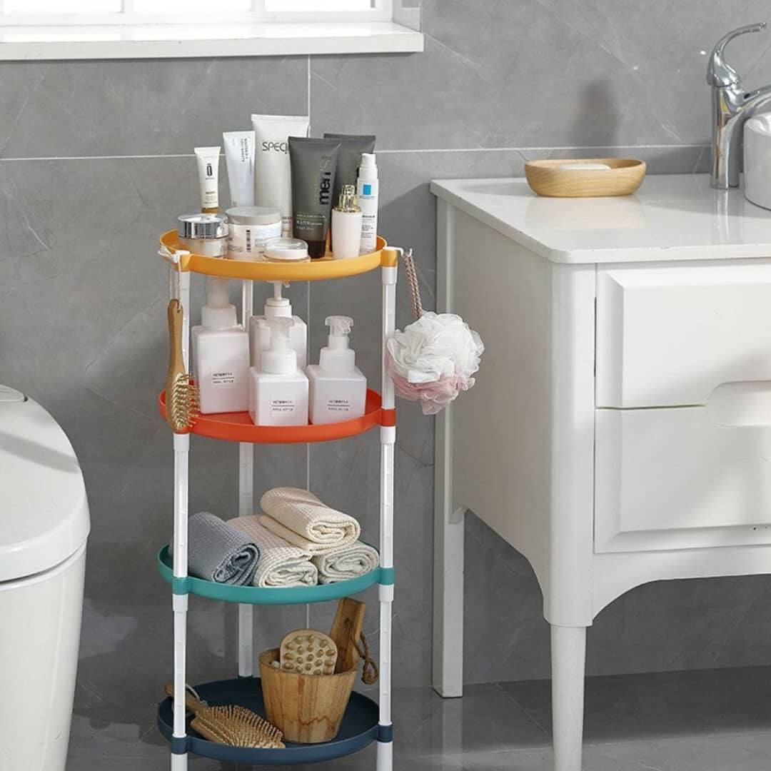 Dört Katlı Çok Amaçlı Renkli 75 x 28 Cm Organizer Raf