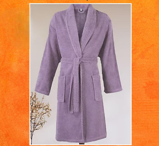 Unisex Bornoz Mor Small-Medium