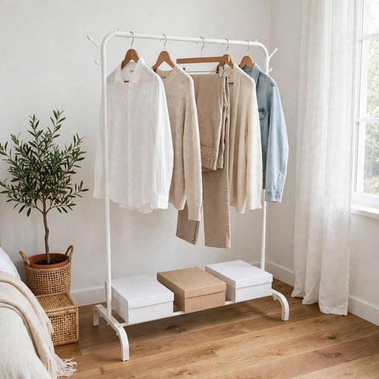 Open-Front Dress Hanger White