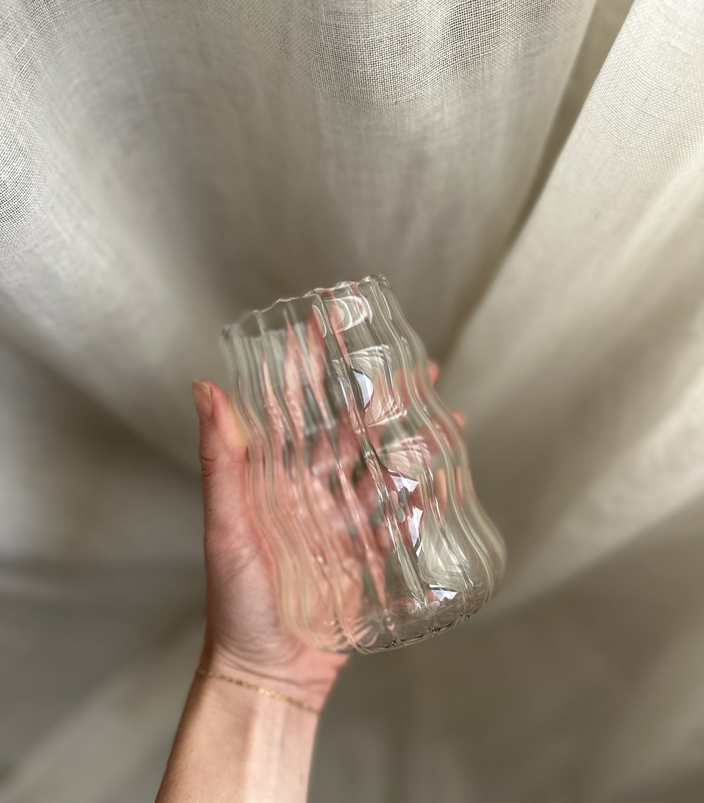 Borosilkat 4'lü Dalgalı Meşrubat Cam Bardak 500 Ml