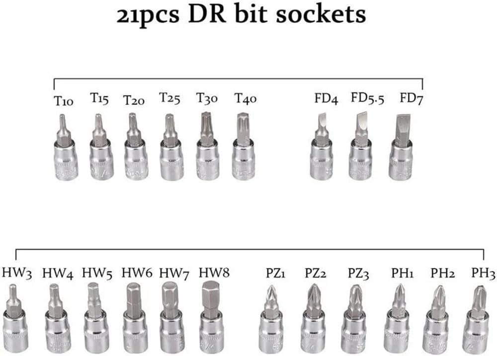 46 Parça Kutulu Anahtar Alet Seti