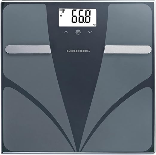 Grundig Otomatik LCD Ekranlı Cam Tartı Baskül Gri