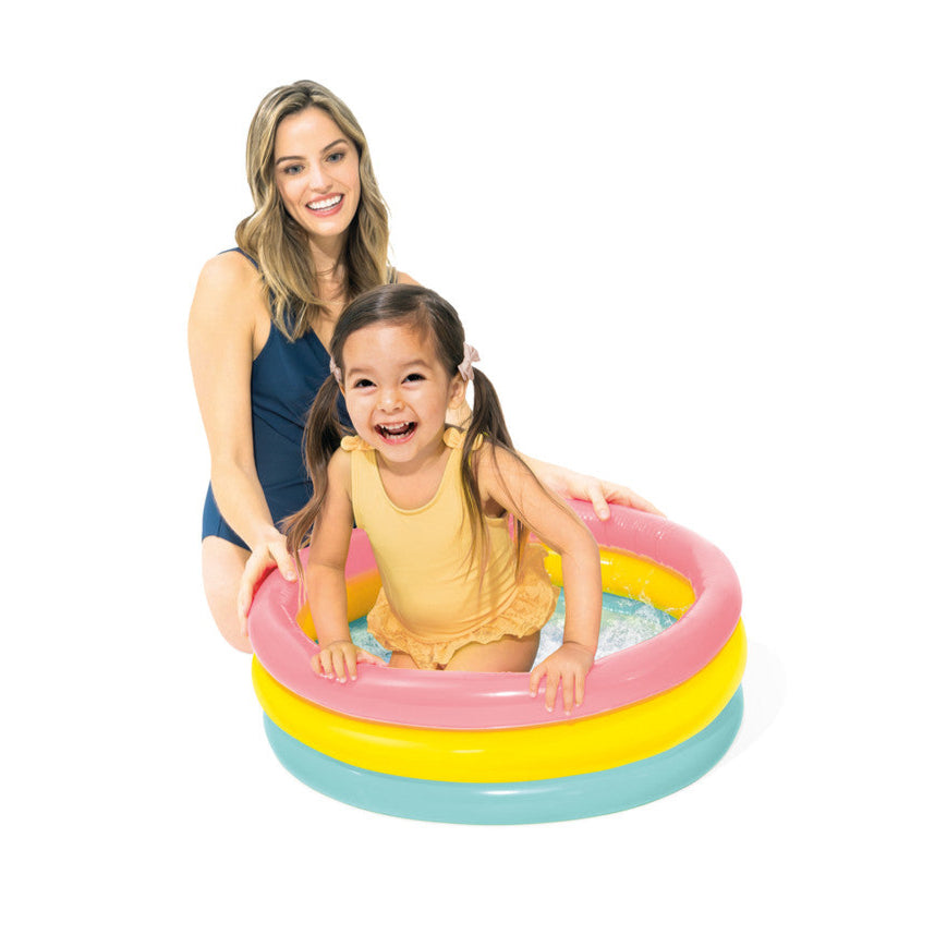 Intex 1-3 Yaş 61x22 Cm Renkli Bebek Havuzu