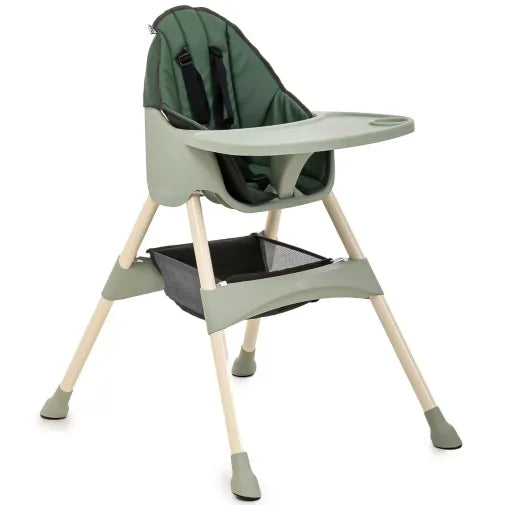 Duux Omega Sepetli Çıkarılabilir Tepsili Mama Sandalyesi Yeşil