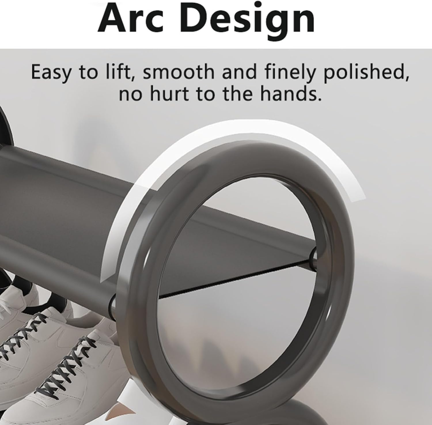 Tekerlekli 4 Katlı Ayakkabı Düzenleyici Siyah Raf