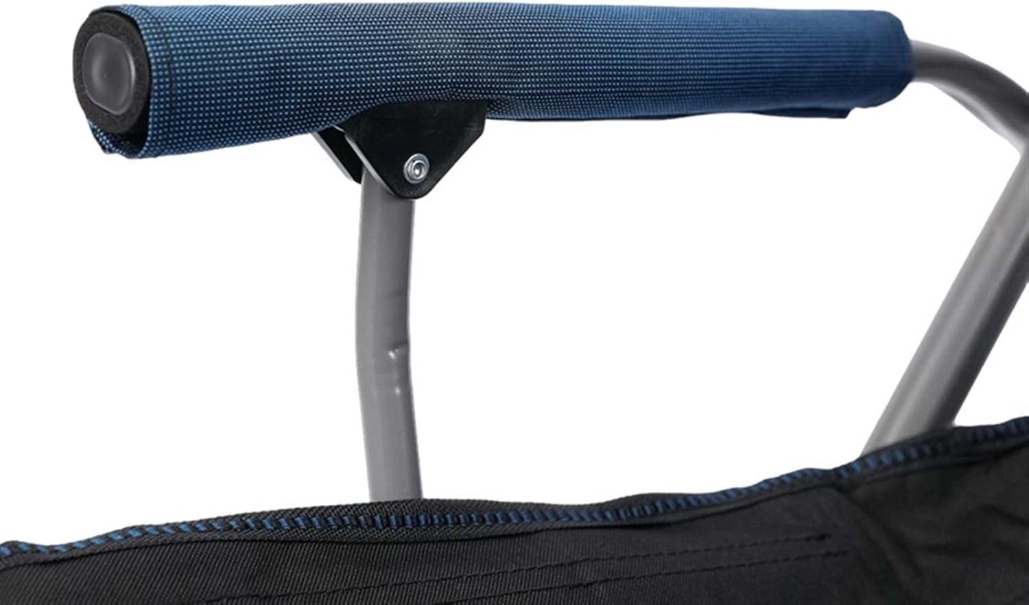 Katlanır Taşıma Çantalı 600D Kumaş Kamp Sandalyesi Gri Siyah