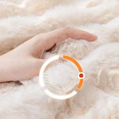 Bej Tavşan Tüyü Kaymaz Kanepe Örtüsü Kılıfı