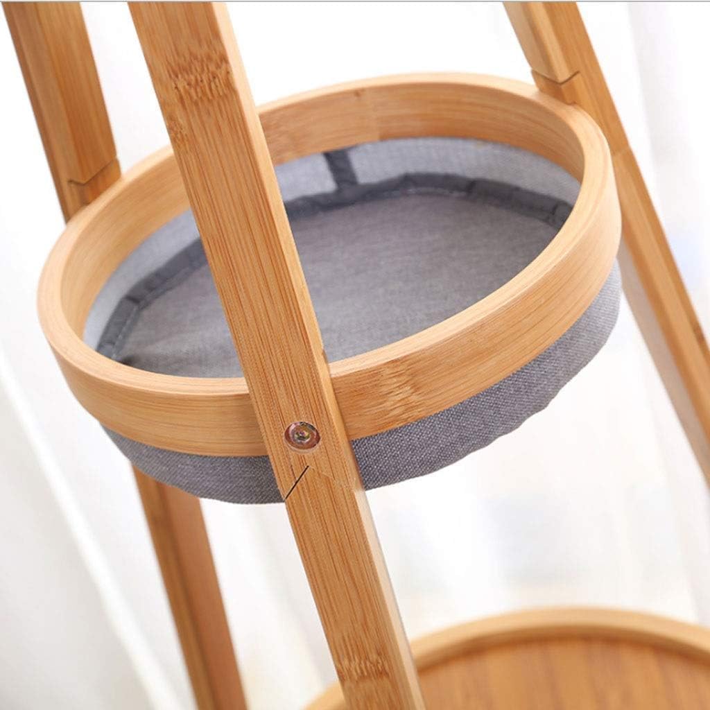 Doğal Bambu Ayaklı Raflı Port Manto 38x170 Cm