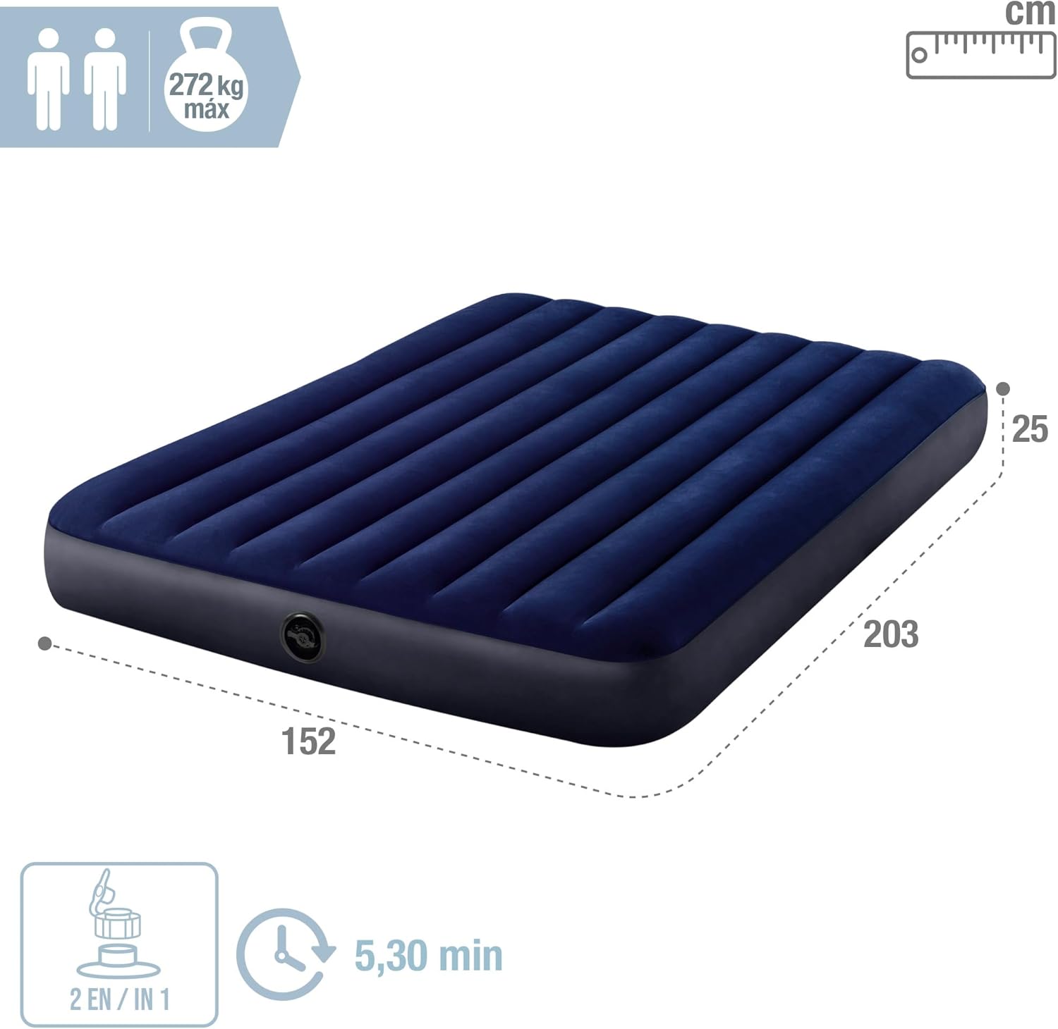Intex 2.5 Kişilik 2.03x1.52 Cm Şişme Yatak
