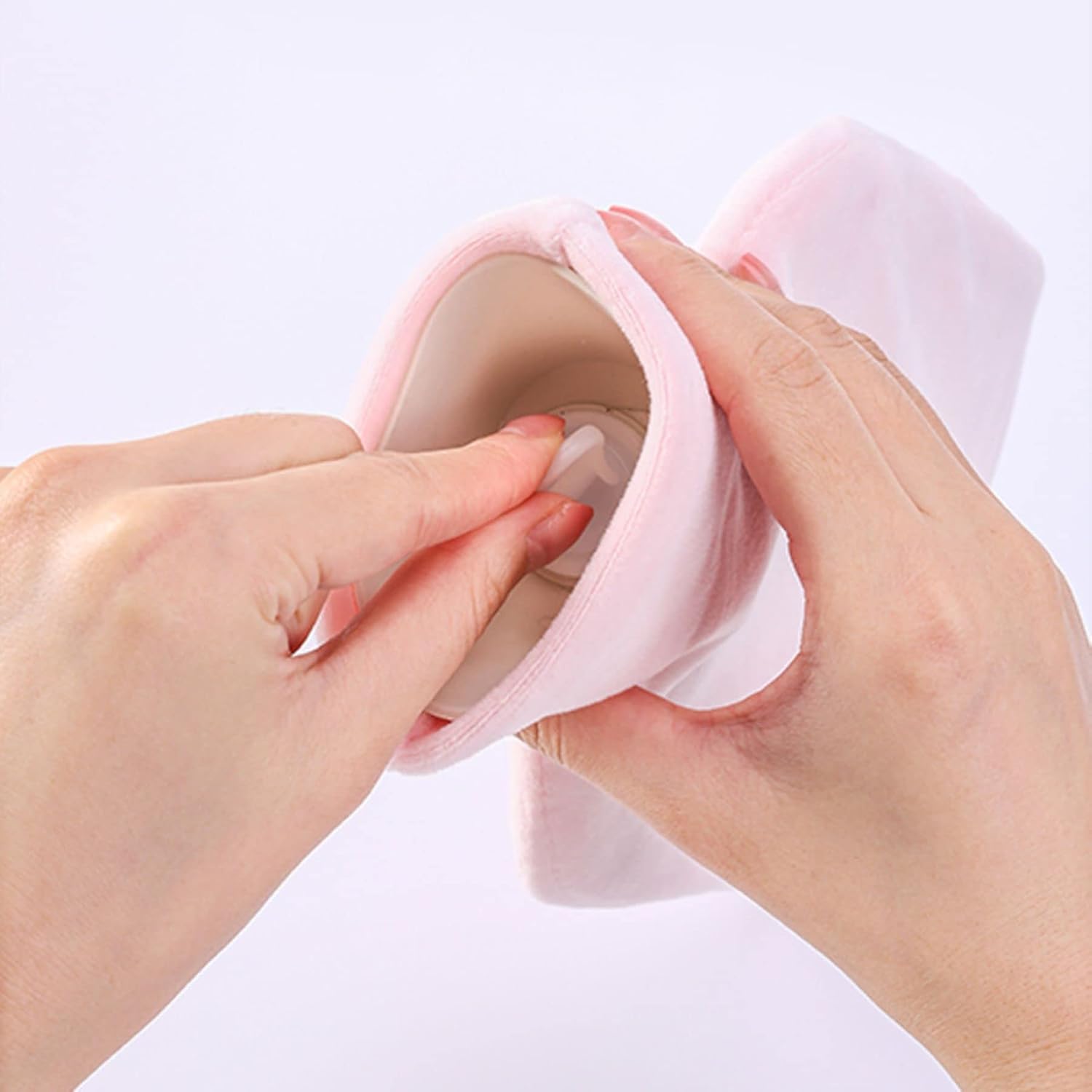 Sevimli Tavşan Desenli 600 ML Sıcak Su Torbası Pembe