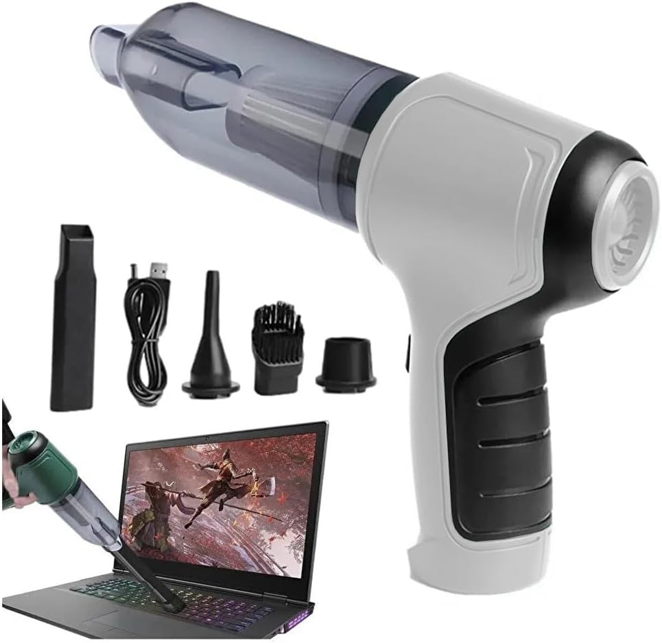 USB-C Şarjlı Mini Araç Vakum Süpürge