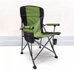 Katlanır Taşıma Çantalı 600D Kumaş Kamp Sandalyesi Yeşil Siyah