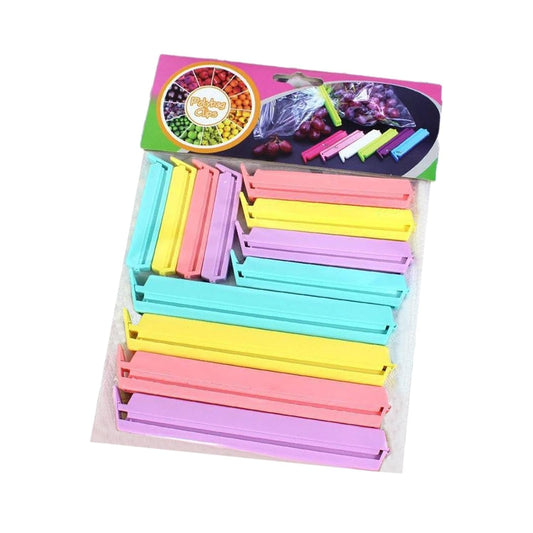 Üç Boy 12 Adet Poşet Klipsi Renkli