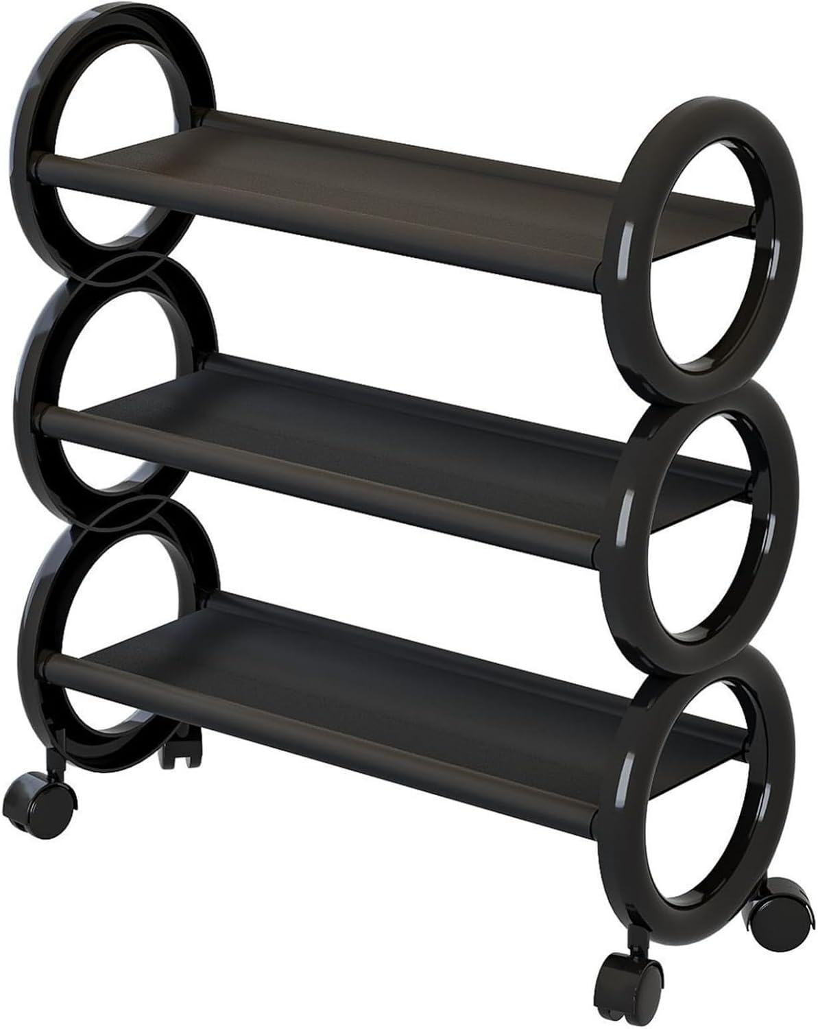 Kumaş Raflı Tekerlekli Ayakkabı Rafı 57 cm