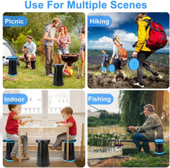 Katlanır Uzatmalı 47x25 Cm Tabure Siyah