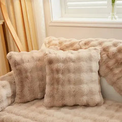 Camel Tavşan Tüyü Kaymaz Kanepe Örtüsü Kılıfı